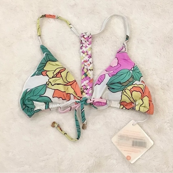 6 Shore Road NWT Size Large Ashbury Poppies Bikini Swimsuit Top New With Tags - Picture 8 of 9